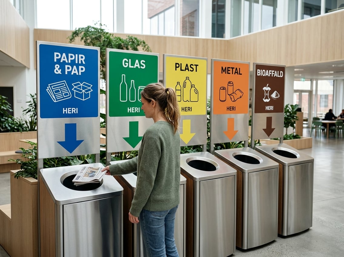 Gør det lettere at sortere rigtigt med tydelig skiltning